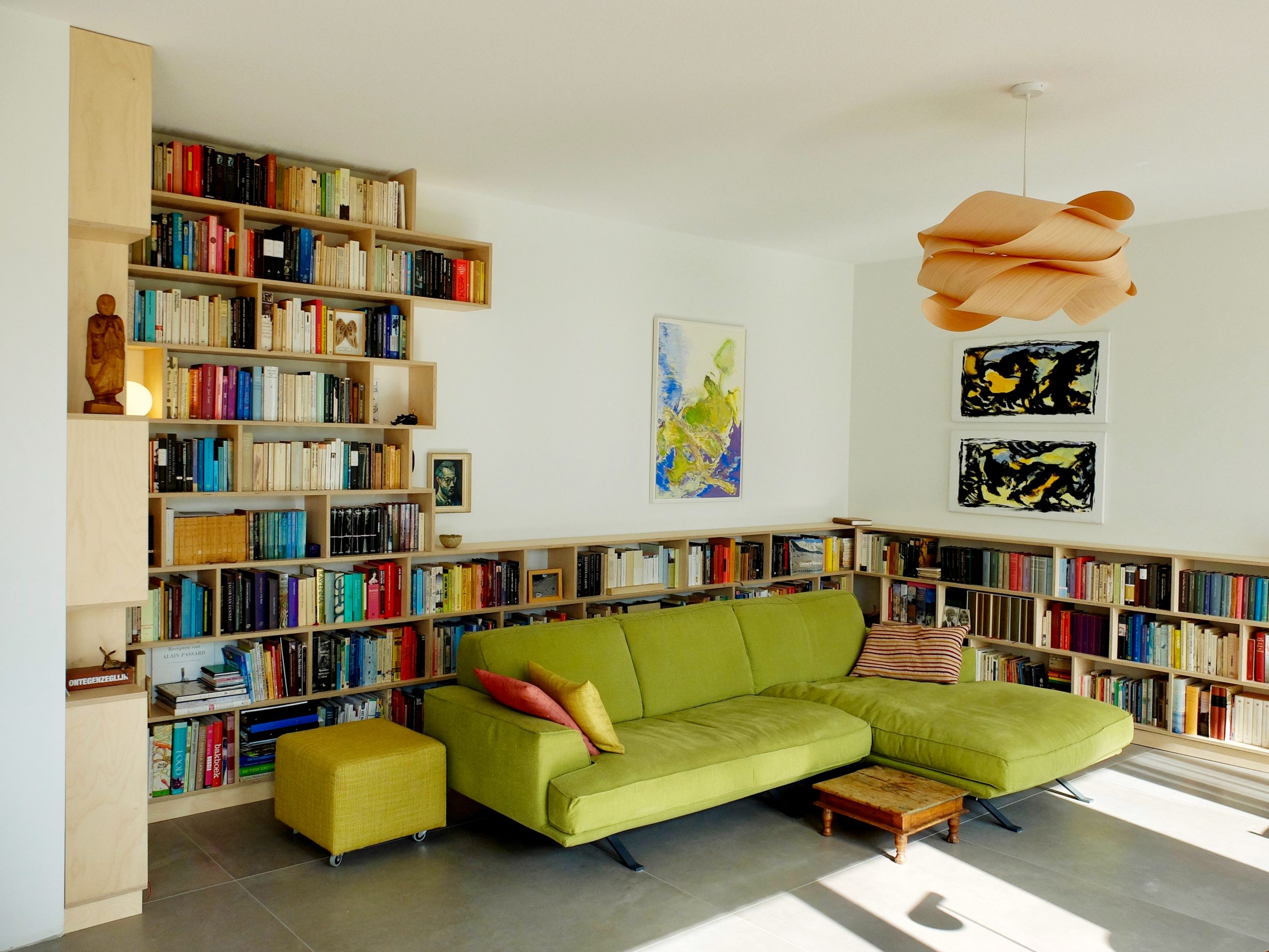 voor heel veel boeken en ruimte aan de muur